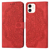 Mandala Embossed Flip Leather Phone Case, For iPhone 12 mini, For iPhone 12 / 12 Pro, For iPhone 12 Pro Max, For iPhone 11